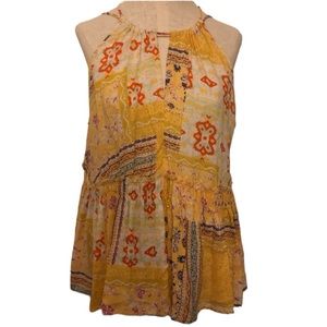 Rachel Zoe Yellow Sleeveless Blouse